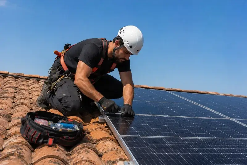 Maintenance et monitoring de panneaux solaires à Saint-Quentin-de-Baron